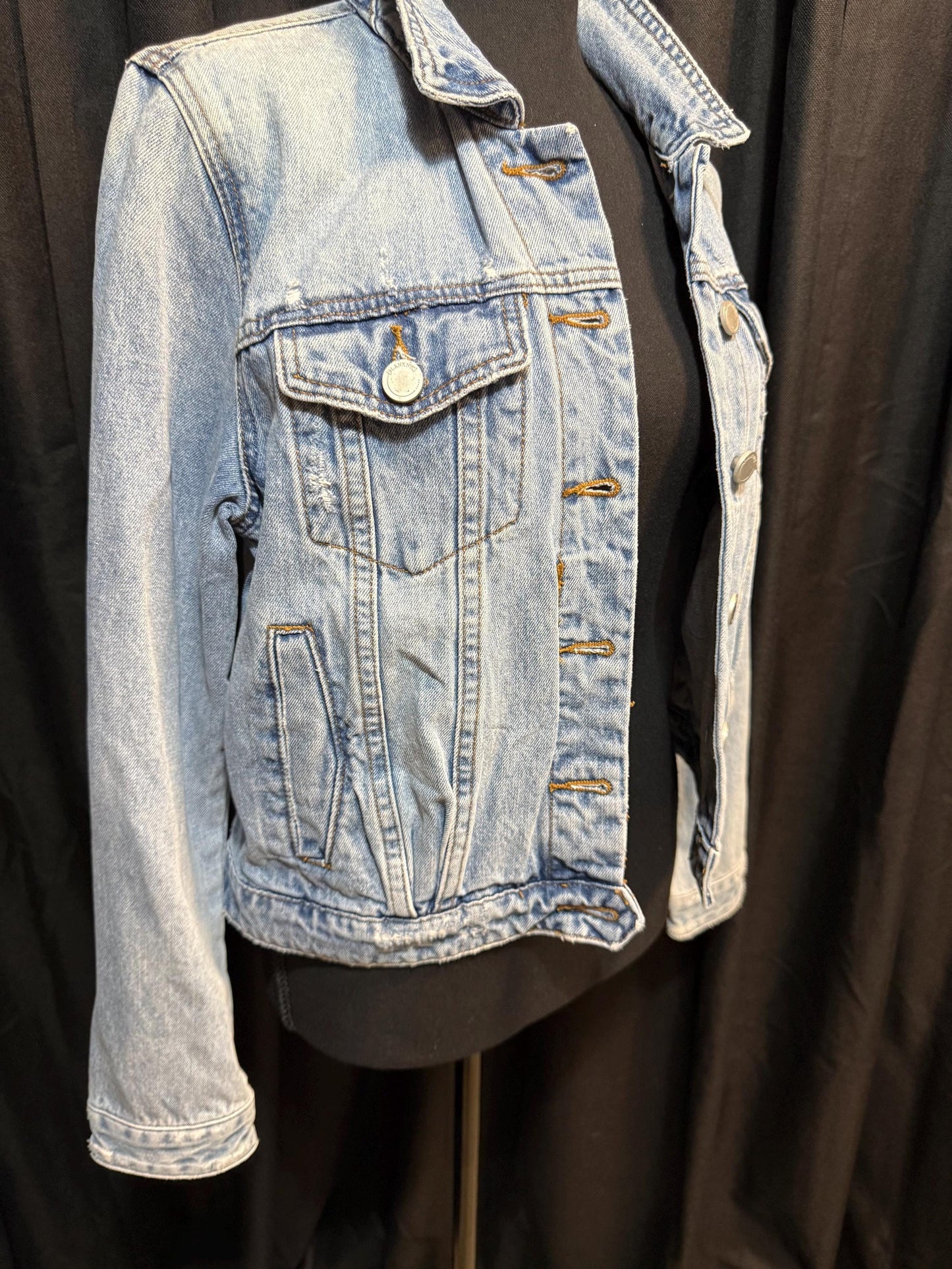 Vintage Denim Jacket M BLANK NYC – Light Wash Women's Jean Jacket – Forever in Blue Jeans Inspo Closet