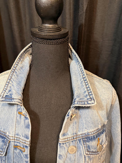 Vintage Denim Jacket M BLANK NYC – Light Wash Women's Jean Jacket – Forever in Blue Jeans Inspo Closet