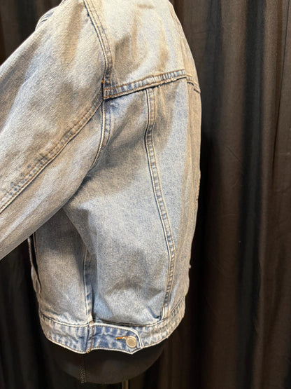 Vintage Denim Jacket M BLANK NYC – Light Wash Women's Jean Jacket – Forever in Blue Jeans Inspo Closet