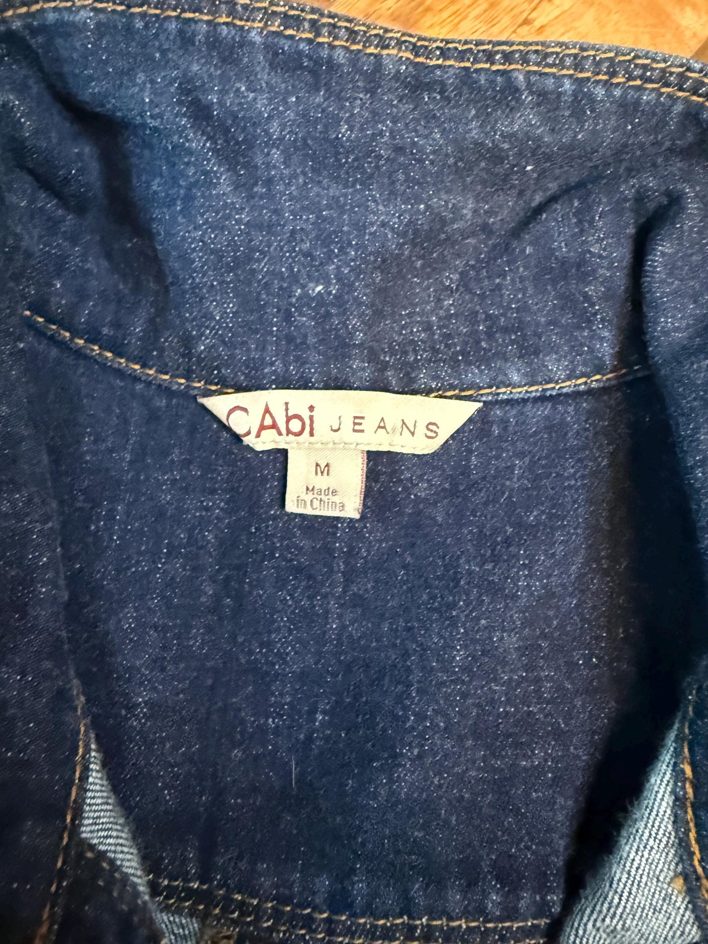 Vintage Denim Jacket M CABI – Dark Wash Women's Jean Jacket – Forever in Blue Jeans Inspo Closet