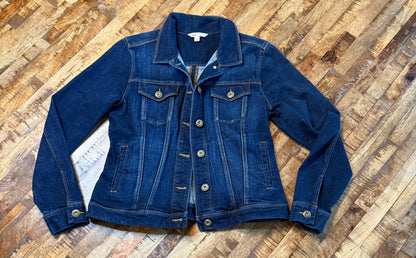 Vintage Denim Jacket M CABI – Dark Wash Women's Jean Jacket – Forever in Blue Jeans Inspo Closet