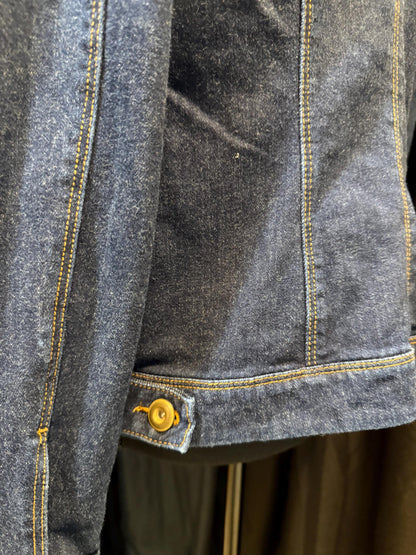Vintage Denim Jacket M CABI – Dark Wash Women's Jean Jacket – Forever in Blue Jeans Inspo Closet