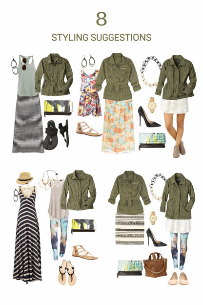Vintage Olive Military Utility Jacket L WINDSOR – Cropped Drawstring Field Jacket – Fortunate Son Inspo Closet