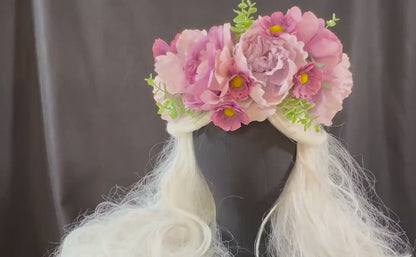 Prince's Dream Floral Garland | Flower Tiara, Flower Crown, Elven Princess Headpiece, Fairy-core, Ren Faire, Special Occasion Photoshoot