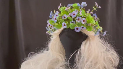 Daisy Mae Floral Garland | Flower Tiara, Flower Crown, Elven Princess Headpiece, Fairy-core, Ren Faire, Special Occasion Photoshoot